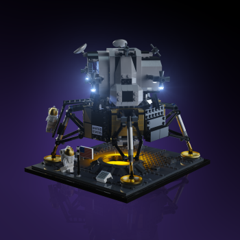 Preview: LMB 2.0 Version - LED-​Beleuchtungs-Set für LEGO® Nasa Apollo 11 Lunar Lander #10266